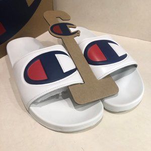 NEW Champion IPO White Slides Size 12